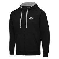 Men's Antigua  Black Roush Fenway Keselowski Racing Full-Zip Hoodie