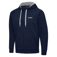 Men's Antigua  Navy Michigan International Speedway Full-Zip Hoodie