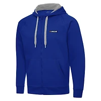Men's Antigua Royal NASCAR Merchandise Full-Zip Hoodie