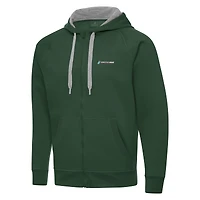 Men's Antigua  Hunter Green Homestead-Miami Speedway Full-Zip Hoodie