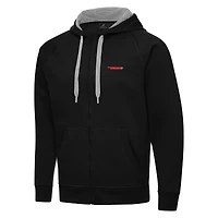 Men's Antigua  Black Martinsville Speedway Full-Zip Hoodie