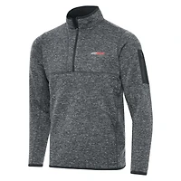 Men's Antigua  Heather Gray Richard Childress Racing Fortune 1/2-Zip Pullover Jacket