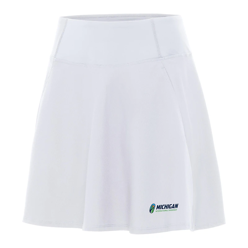 Women's Antigua  White Michigan International Speedway Chip Skort