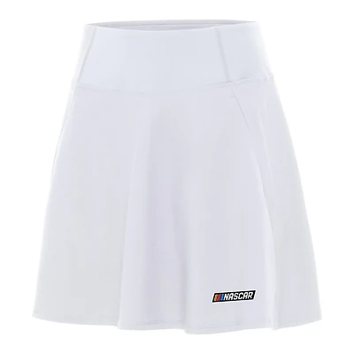 Women's Antigua White NASCAR Merchandise Chip Skort