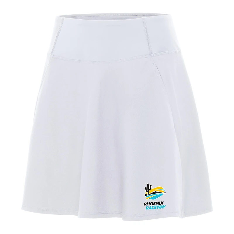 Women's Antigua White Phoenix Raceway Chip Skort