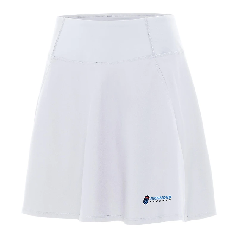 Women's Antigua White Richmond Raceway Chip Skort