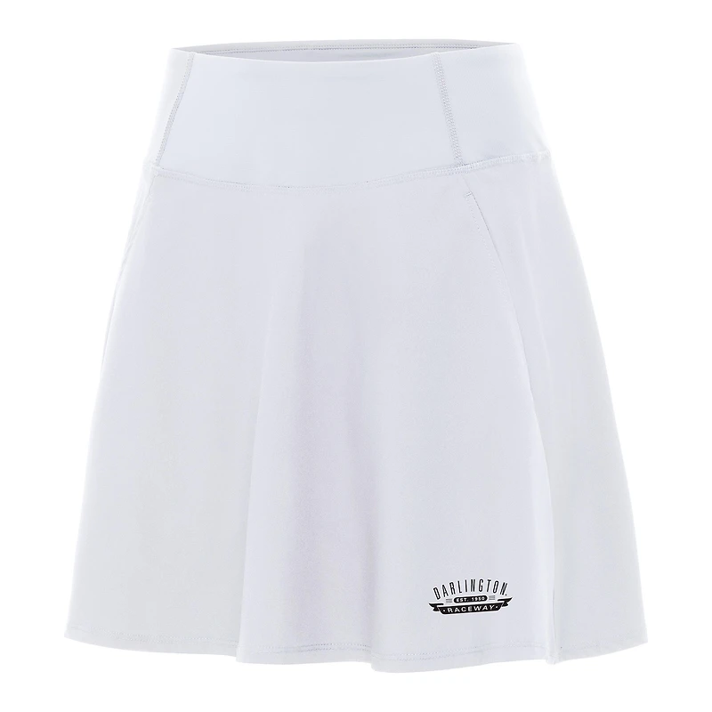 Women's Antigua  White Darlington Raceway Chip Skort