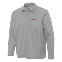 Men's Antigua  Gray Richard Childress Racing Pivot Full-Zip Jacket