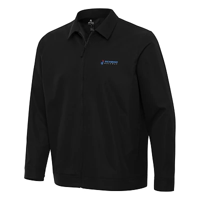 Men's Antigua  Black Richmond Raceway Pivot Full-Zip Jacket