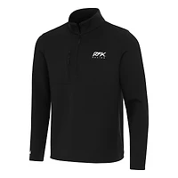 Insider Quarter-Zip Pullover Top Antigua  Black Roush Fenway Keselowski Racing
