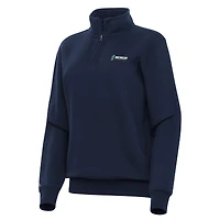 Women's Antigua Navy Michigan International Speedway Victory Quarter-Zip Top