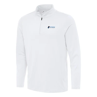 Men's Antigua White Richmond Raceway Reprocess Quarter-Zip Top