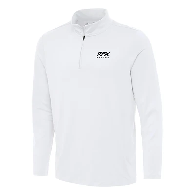 Men's Antigua  White Roush Fenway Keselowski Racing Reprocess Quarter-Zip Top