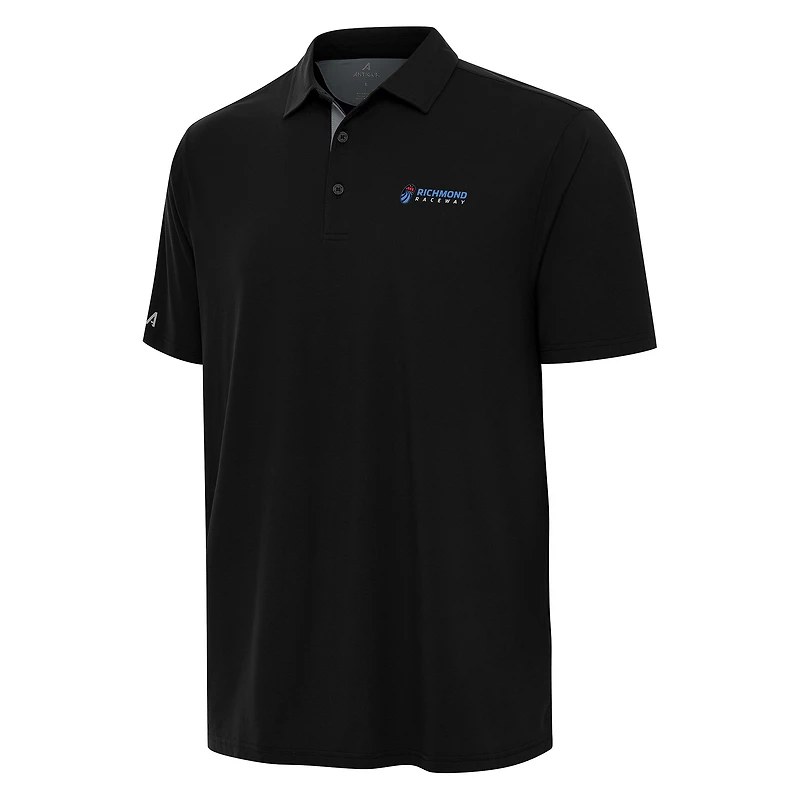 Men's Antigua  Heather Gray Richmond Raceway Era Polo