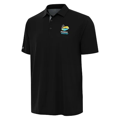 Men's Antigua  Heather Gray Phoenix Raceway Era Polo