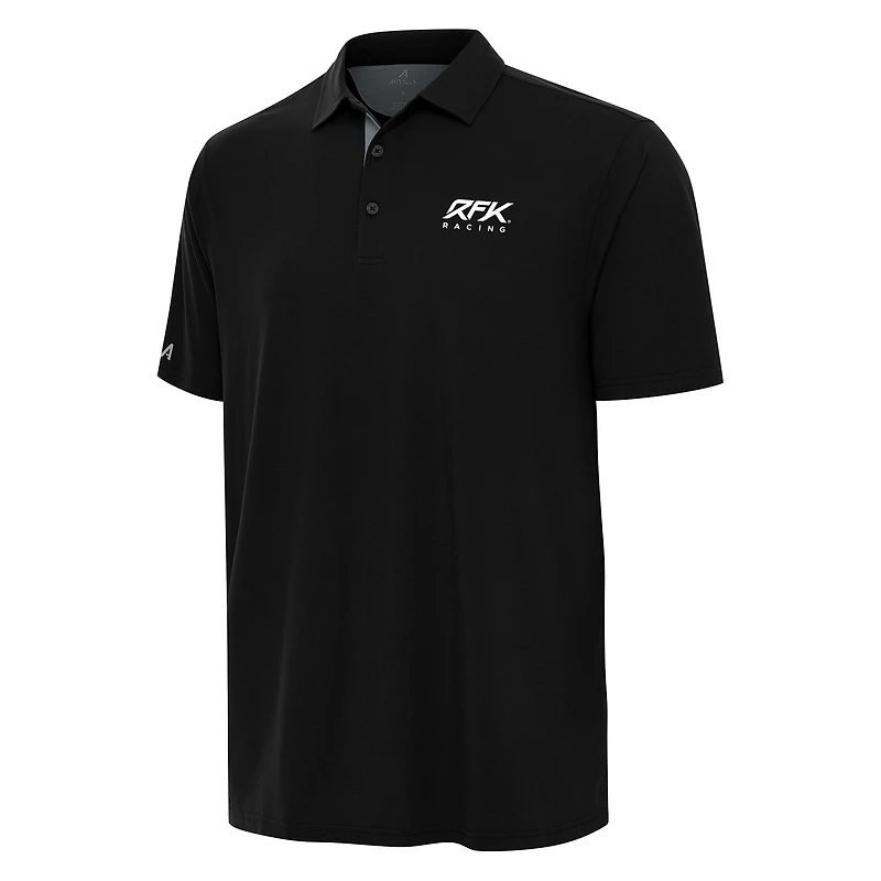 Men's Antigua Heather Gray Roush Fenway Keselowski Racing Era Polo