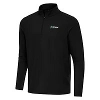 Men's Antigua Black Michigan International Speedway Intent Quarter-Zip Top