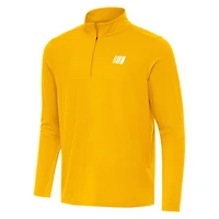 Men's Antigua Gold NASCAR Merchandise Intent Quarter-Zip Top