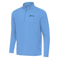 Men's Antigua Powder Blue Richmond Raceway Intent Quarter-Zip Top