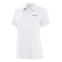 Women's Antigua White Homestead-Miami Speedway Reprocess Polo
