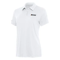 Women's Antigua White NASCAR Reprocess Polo