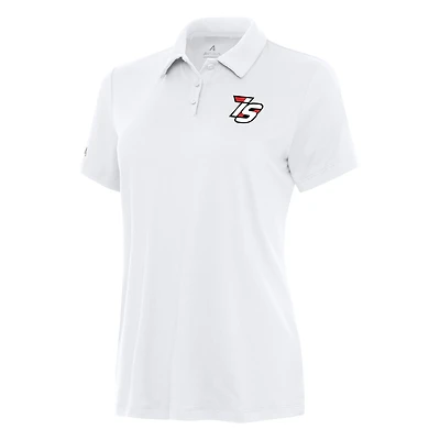 Women's Antigua White Iowa Speedway Reprocess Polo
