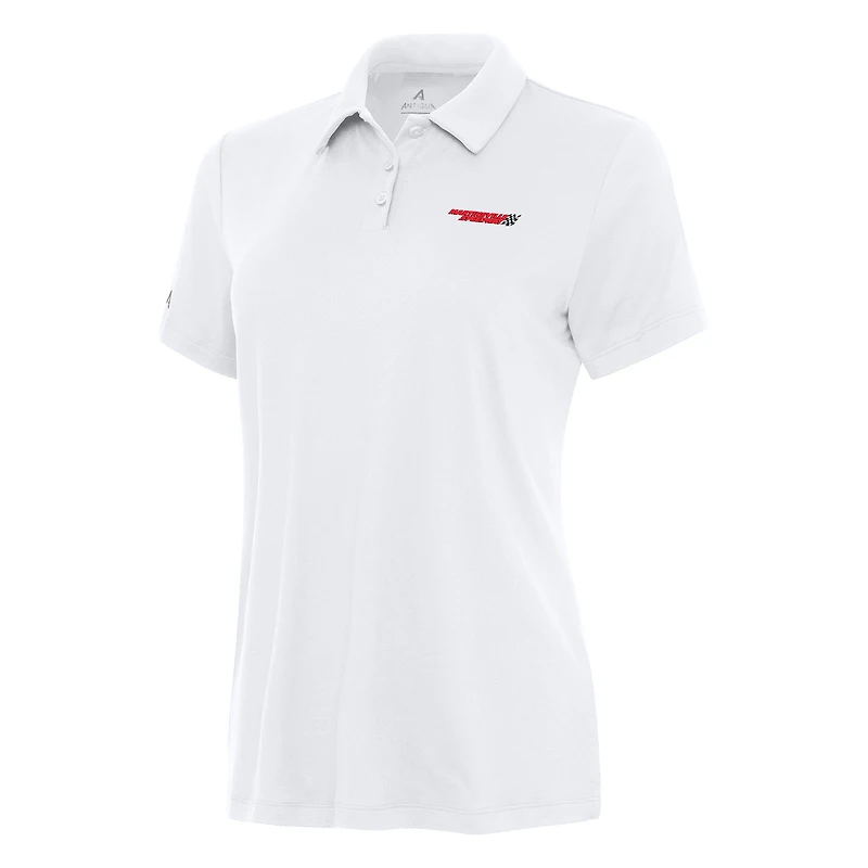 Women's Antigua White Martinsville Speedway Reprocess Polo