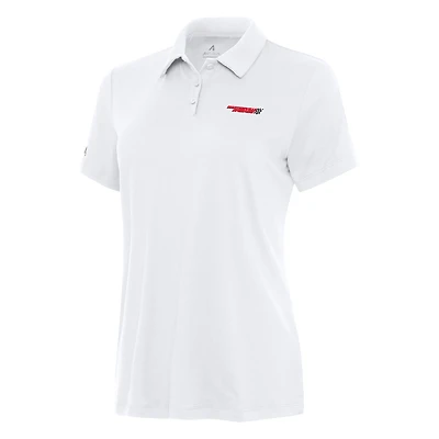 Women's Antigua White Martinsville Speedway Reprocess Polo
