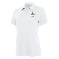 Women's Antigua White Phoenix Raceway Reprocess Polo