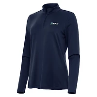 Women's Antigua Navy Michigan International Speedway Reprocess Quarter-Zip Top