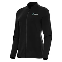 Women's Antigua  Black Michigan International Speedway Continual Full-Zip Jacket