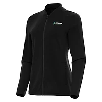 Women's Antigua  Black Michigan International Speedway Continual Full-Zip Jacket