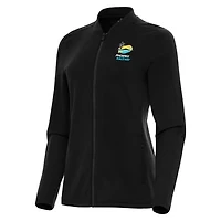 Women's Antigua  Black Phoenix Raceway Continual Full-Zip Jacket
