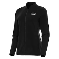 Women's Antigua  Black Darlington Raceway Continual Full-Zip Jacket