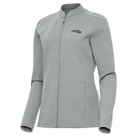 Women's Antigua  Gray Joe Gibbs Racing Regard Full-Zip Jacket