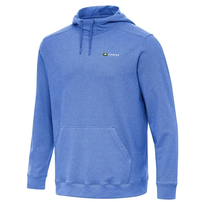 Men's Antigua  Heather Royal Kansas Speedway Cloud Pullover Hoodie