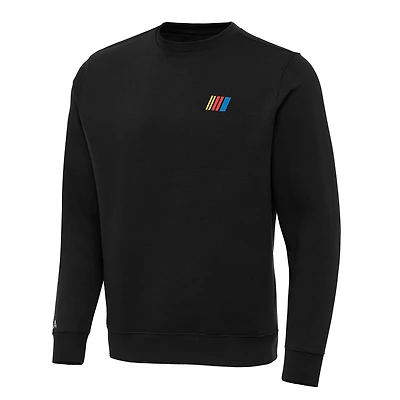 Men's Antigua Black NASCAR Victory Pullover Sweatshirt