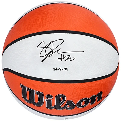Sabrina Ionescu New York Liberty Autographed Wilson Authentic Series Indoor/Outdoor Basketball with "Sa-3-Na" Inscription