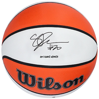 Sabrina Ionescu New York Liberty Autographed Wilson Authentic Series Indoor/Outdoor Basketball with "GM 3 Game Winner" Inscription