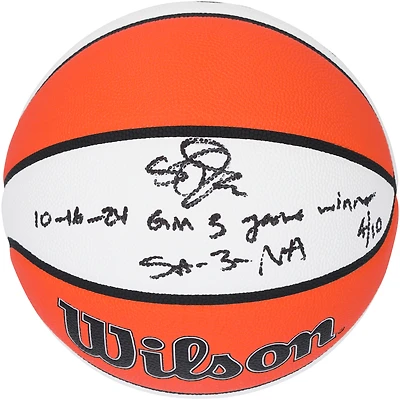 Sabrina Ionescu New York Liberty Autographed Wilson Authentic Series Indoor/Outdoor Basketball with Multiple Inscriptions - Limited Edition of 10