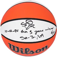 Sabrina Ionescu New York Liberty Autographed Wilson Authentic Series Indoor/Outdoor Basketball with Multiple Inscriptions - Limited Edition of 10