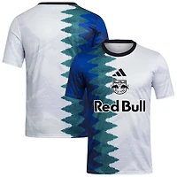 Men's adidas White New York Red Bulls 2025 Gaming AEROREADY Pre-Match Top