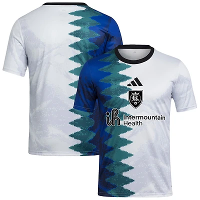 Men's adidas White Real Salt Lake 2025 Gaming AEROREADY Pre-Match Top