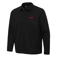 Men's Antigua  Black Talladega Superspeedway Pivot Full-Zip Jacket