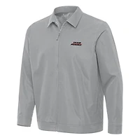 Men's Antigua  Gray Team Penske Pivot Full-Zip Jacket