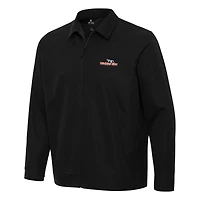 Men's Antigua  Black Watkins Glen International Pivot Full-Zip Jacket