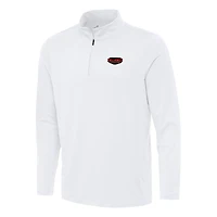 Men's Antigua White Talladega Superspeedway Reprocess Quarter-Zip Top