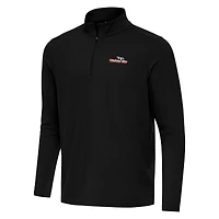 Men's Antigua Black Watkins Glen International Intent Quarter-Zip Top