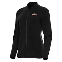Women's Antigua  Black Watkins Glen International Continual Full-Zip Jacket