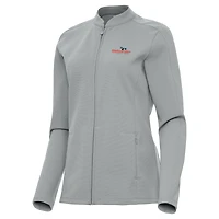 Women's Antigua  Gray Watkins Glen International Regard Full-Zip Jacket